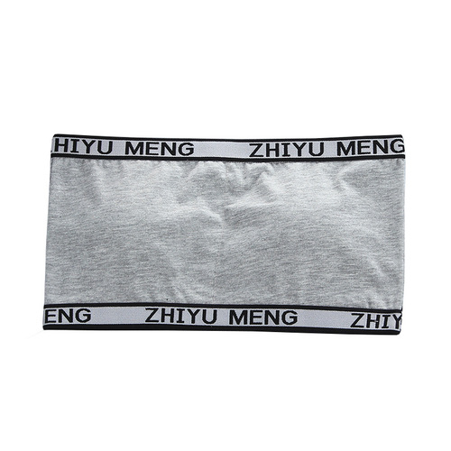 Tube top pure cotton girl's development period letter strapless junior high school students 9-16 years old vest underwear wrap chest sports bra