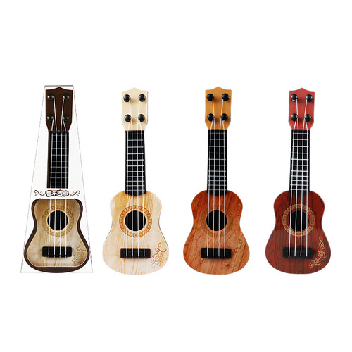 Children's toy musical instrument simulated ukulele guitar mini four-string playable educational early childhood music toy