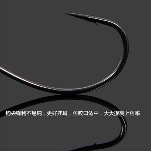 Airlua fishing lure, crank hook, soft bait hook, high carbon hook, small shrimp hook, soft insect hook, Texas fishing group accessories hook