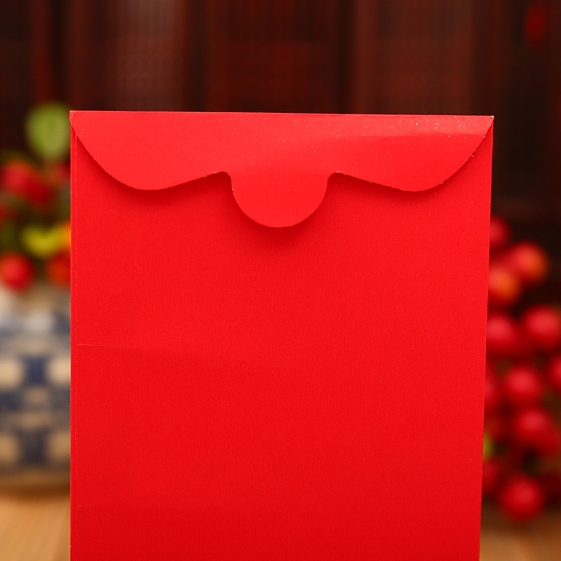 Sobres Rojos en Blanco sin Palabras, Sobres Simples para Regalos de Boda, Sobres para Dinero, Sobres para Bonificación de Salario, Venta al por Mayor, Festivos, Mil Yuanes