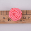 DIY jewelry headwear clothing accessories flower accessories 2.5 cm flat hand folding rose ribbon flowers