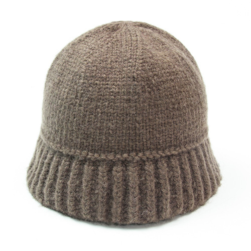Hat Women's Woolen Fisherman Hat Autumn and Winter Korean Version Versatile Korean Dongdaemun Same Fashion Casual Warm Knitted Hat