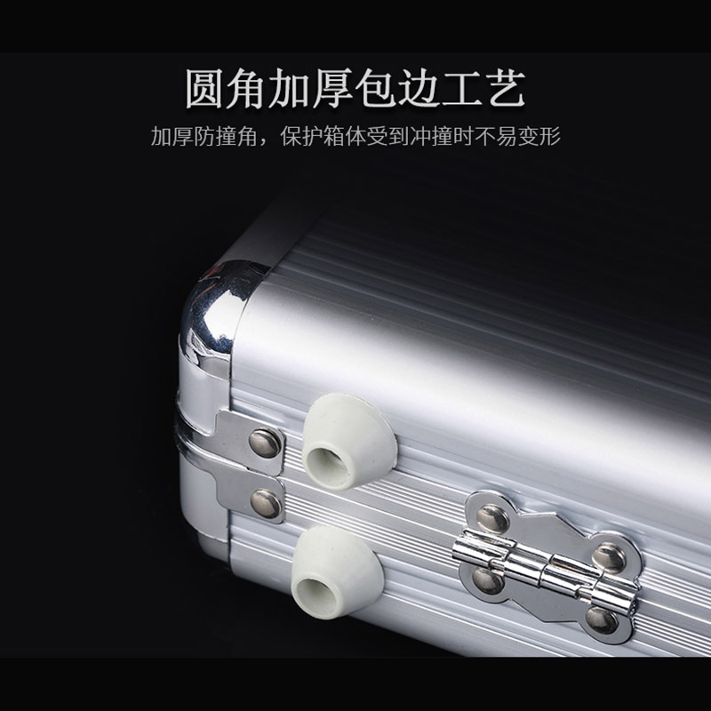 Maleta chip caja de aluminio puede contener 40mm 43mm chips 200 300 400 500 600