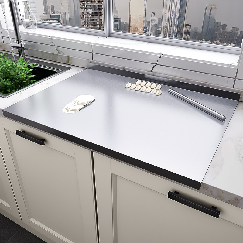 Stainless Steel Cutting Board Cutting Board Cutting Board Kneading Cutting Board Kitchen Cutting Fruit Board Household and Panel Wholesale