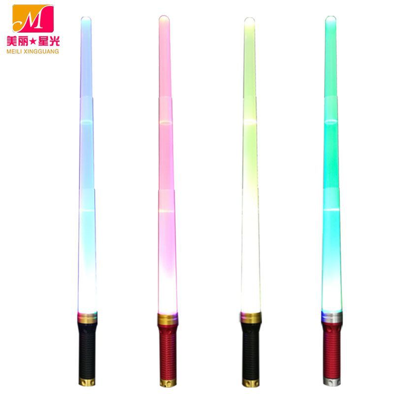 Nuevos juguetes luminosos creativos para niños, varillas luminosas led, varillas luminosas retráctiles, productos de piso, juguetes luminosos al por mayor