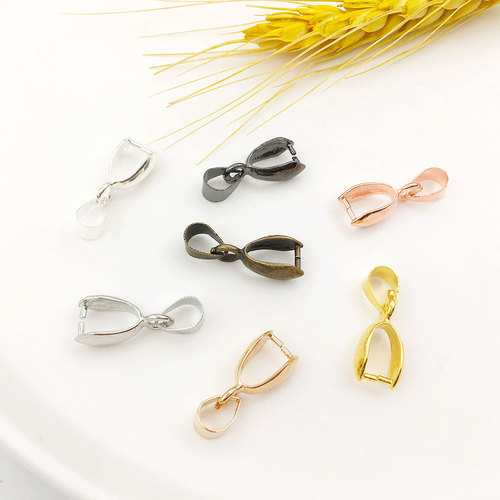 1 pendant buckle, jade pendant clip buckle, melon seed buckle, copper 3mm/5mm/6mm/8mm diy jade pendant jewelry buckle