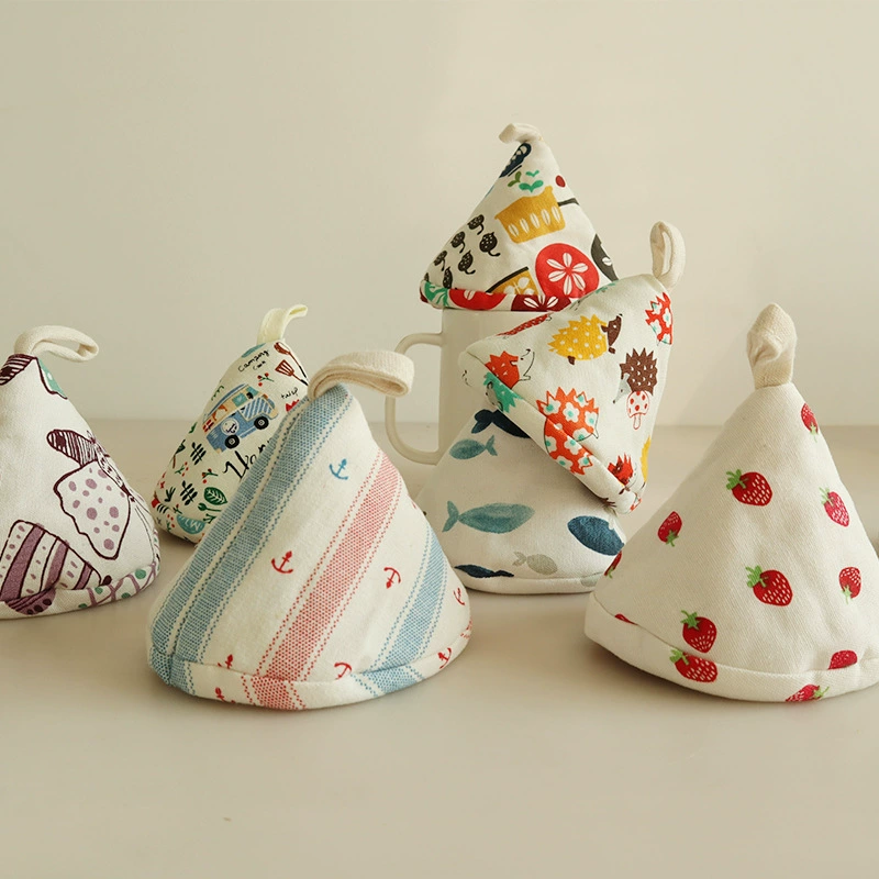 Обложка для защиты от ожогов Японский стиль треугольная горшок шапка эмалированный горшок теплоизоляционный горшок набор для продажи