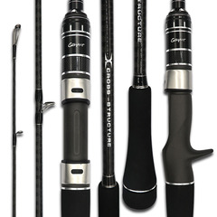 Black Soul M-tuned slow-shaking iron plate rod Fuji guide eye wheel seat hollow carbon offshore boat fishing rod one and a half fishing rods