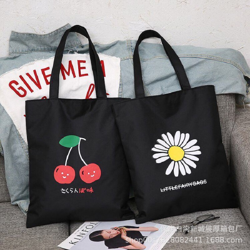 Primary School Student Tutoring Bag Canvas Bag Tutoring Bag Kidsren's Men's and Women's Satchel Large-Capacity Cartoon Cute Korean Style Book Bag