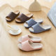 Japanese Style Simple Spring and Summer Thick Bottom Linen Home Four Seasons Waterproof Non-slip Couple Home Slippers Basin Bottom Slippers for Men and Women