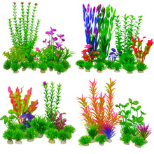鱼缸仿真水草全套假水草植物造景套装塑料水草水族箱布景组合套餐