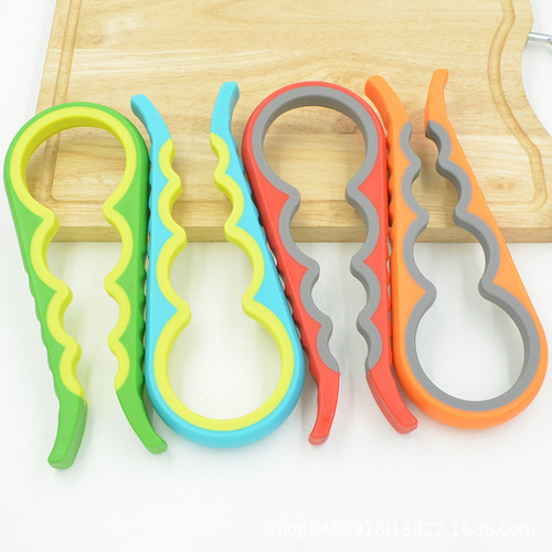 Manufacturer multifunctional four-in-one large and small bottle opener household kitchen can opener anti-slip bottle opener