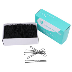 U-shaped hairpin evening makeup clip wedding photo studio black hairpin paint bold bridal hair accessories 500g direct sale