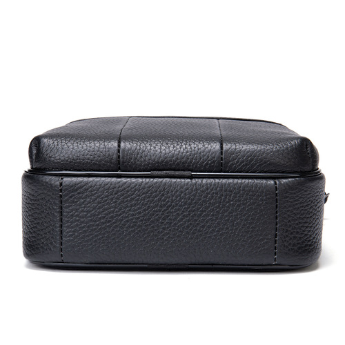 Business genuine leather men's shoulder bag, first-layer cowhide retro handbag, ipad vertical crossbody bag, factory direct sale