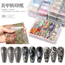 网红新款跨境星空转印纸圣诞大理石贴纸米奇镭射美甲幻彩腮红甲