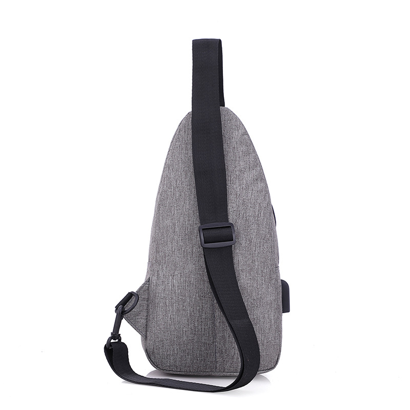 Bolso de pecho de los hombres simple multifuncional Oxford tela deportes ligero todo-fósforo bolso de hombro bolso de mensajero de estudiante de moda de los hombres