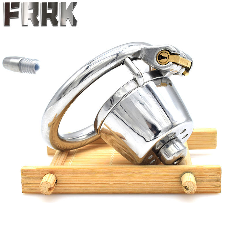 FRRK-80D short circular arc ring with Conduit head circular porous chastity lock control sex toys