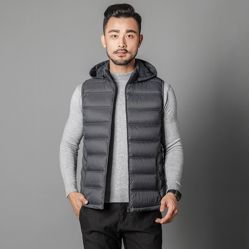 Chaleco acolchado de algodón para hombre — cálido, ligero, estilo casual corto, moda de invierno