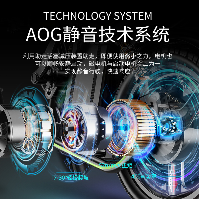 Folding electric bike for adults for men and women