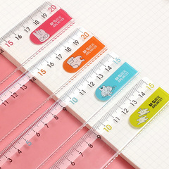 Brand stationery ARL96128 rabbit ruler student cartoon ruler with wavy line mapping and drawing ruler