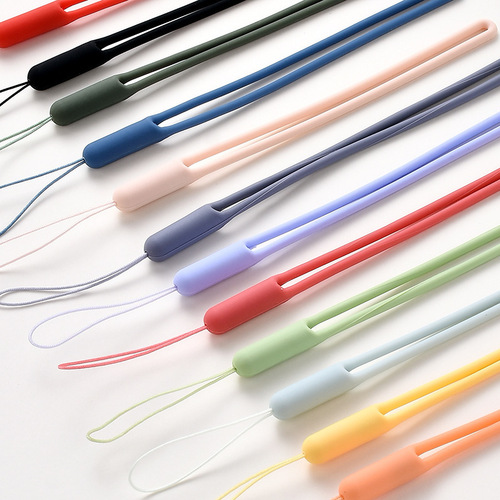 Silicone Lanyard Cartoon Short Liquid Silicone Phone Lanyard Hydrating Hand Warmer Small Speaker Umbrella Charm