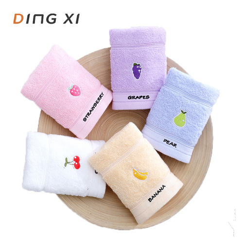 Cotton Children's Small Children's Towel Cartoon Soft Absorbent Kindergarten Face Towel Manufacturer Wholesale Embroidered Logo