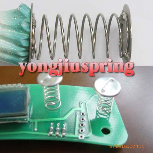 厂家直销定 制电子小家电按键弹簧  电池触摸感应弹簧