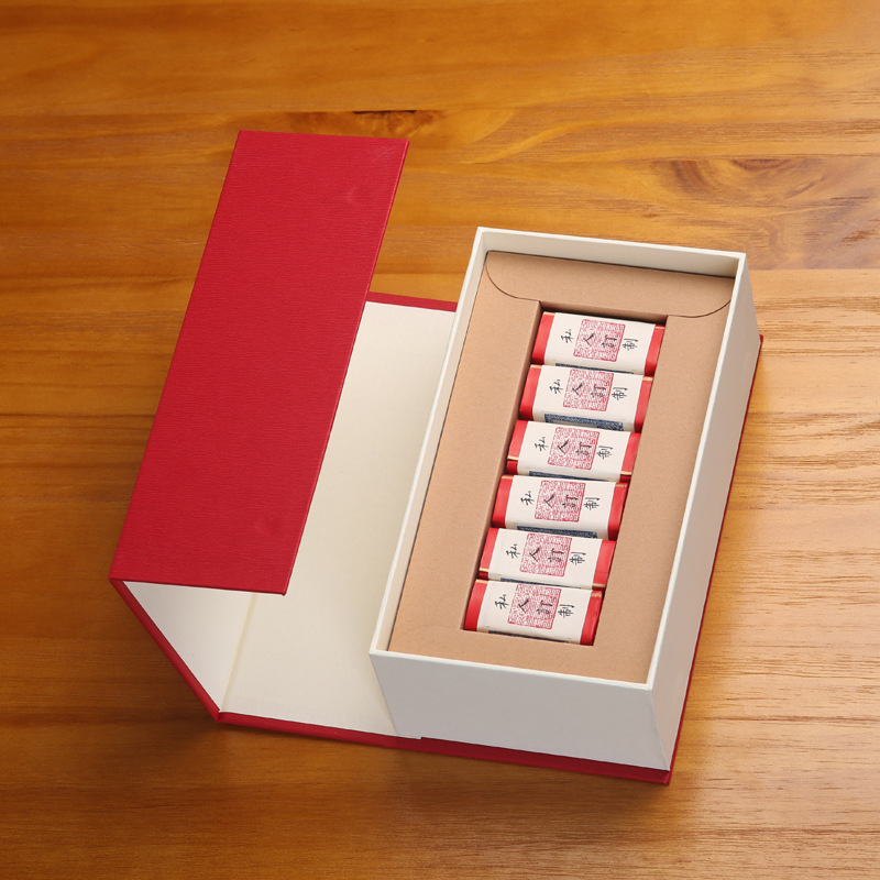 茶叶礼盒装送礼通用包装盒大红袍简易红茶牛皮纸盒伴手礼小包装