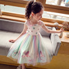 Summer Chinese dress, rainbow girl's skirt, shiffon pony, Hanfu, small princess costume