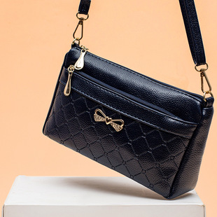 2024 Women's Bag Single Shoulder Crossbody Bag Simple Internet Popular Women's Bag Stall Supply Retro Six-layer Food Bag Lightweight