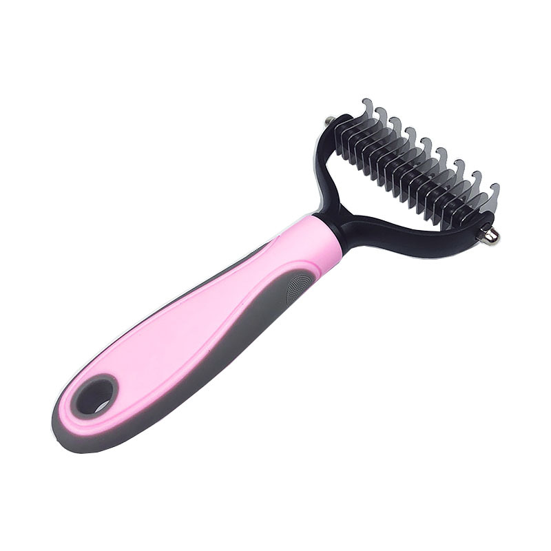 Amazon suministros para mascotas gato y perro nudo peine de doble cara nudo rastrillo depilación peine de limpieza herramienta de belleza cepillo