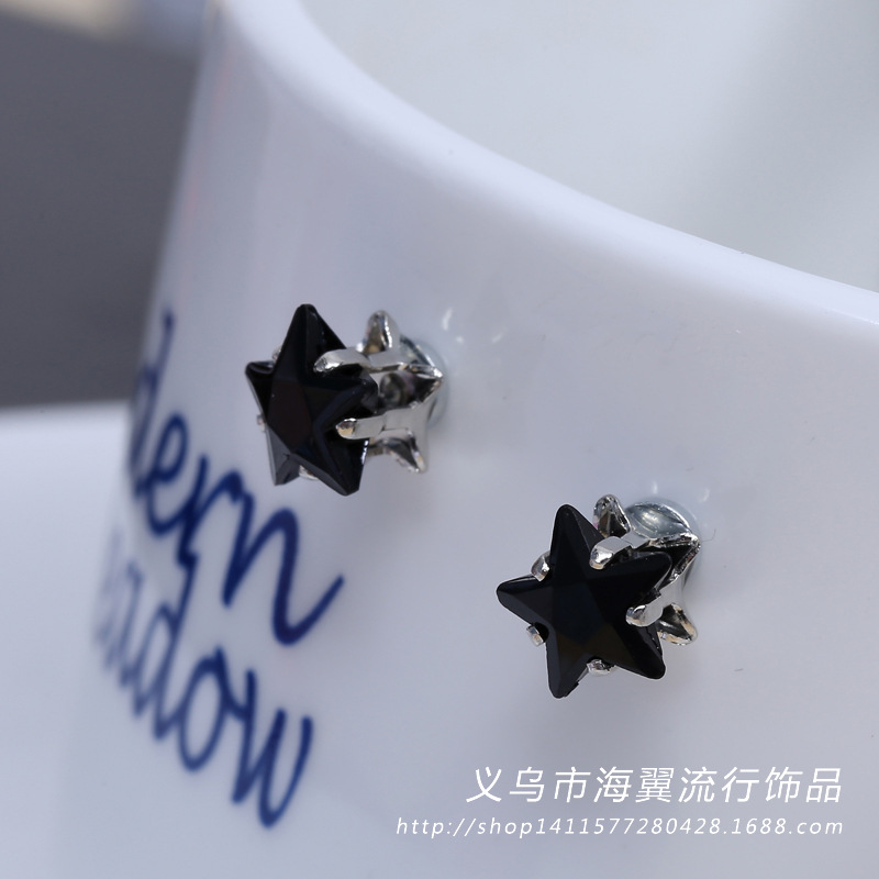 Korean style magnet stud earrings women's simple fashion six-claw nude diamond stud earrings magnet magnetic stud earrings factory direct sales