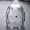 Kitten double -layer cup