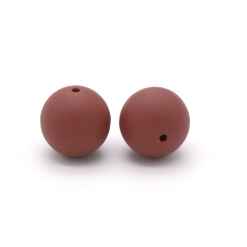 12MM Silicone Round Beads Food-Grade Infant Teether Necklace Accessory DIY Silicone Beads