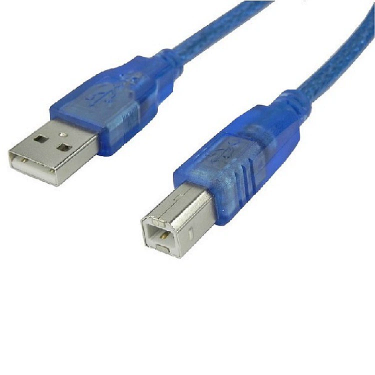 Прозрачный синий 3-метровый USB скоростной 2.0 сканер печатная линия полностью медный пояс магнитное кольцо экранирование тканый сетевой кабель передачи данных