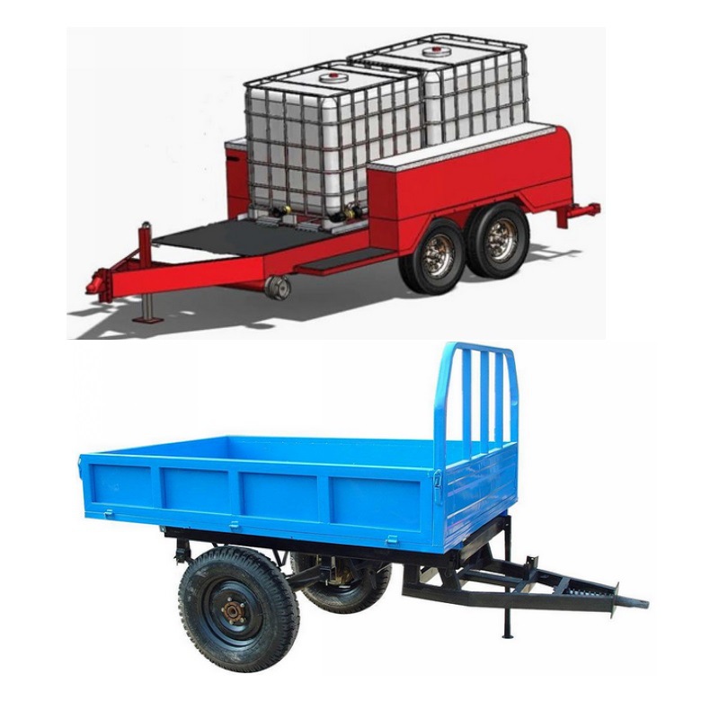 atv两轮拖车 农用 小挖掘机拖车 发电机组拖车 沙滩摩托艇拖车