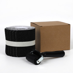 Cross-border PVC Black Matte Non-Slip Tape | 15cm x 60cm Floor-Protecting, Wear-Resistant Sheets | Stairway Non-Slip Stickers