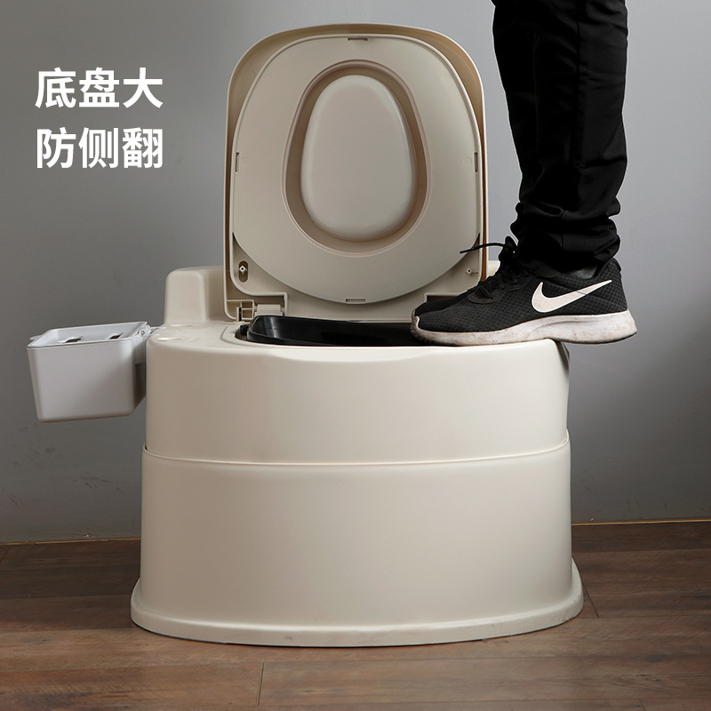 Inodoro de ancianos inodoro móvil mujeres embarazadas urinario inodoro engrosado escupidera ancianos desodorante Silla de baño interior