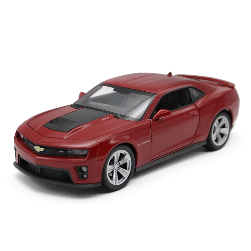 Camaro, реалистичная металлическая модель автомобиля, Chevrolet, Бамблби, игрушечная машина, масштаб 1:24, подарок на день рождения