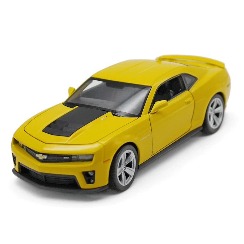 Camaro, реалистичная металлическая модель автомобиля, Chevrolet, Бамблби, игрушечная машина, масштаб 1:24, подарок на день рождения