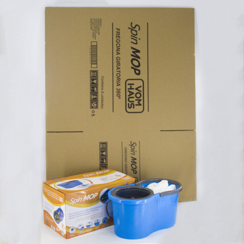 Factory direct supply rotating mop bucket good God mop free hand washing mop hand pressure double drive mop lazy mop wholesale