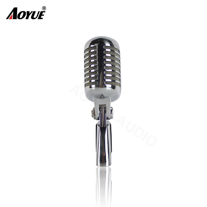 55 retro clásico aspecto icónico personalizado grabación vocal micrófono con cable