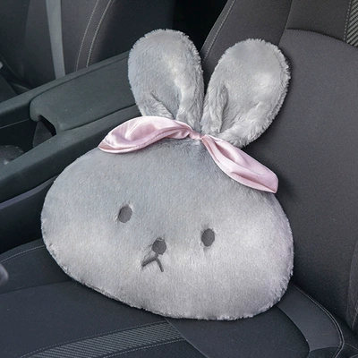 Waist Pillow Plush Comfortable Car – Headrest - gray-waist