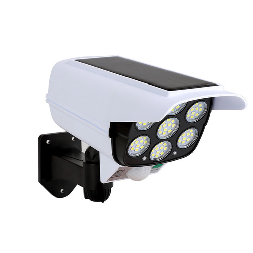 New LED Solar Simulation Monitor Anti-Theft Light Remote Control Fake Camera Sensing Road Lamp Outdoor Wall Lamp