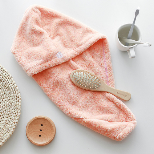 Thickened Water-Absorbing Large Head Towel for Hair Washing and Bathing, Pineapple Patterned Shower Cap, Coral Velvet Soft Dry Hair Cap for Women Wholesale