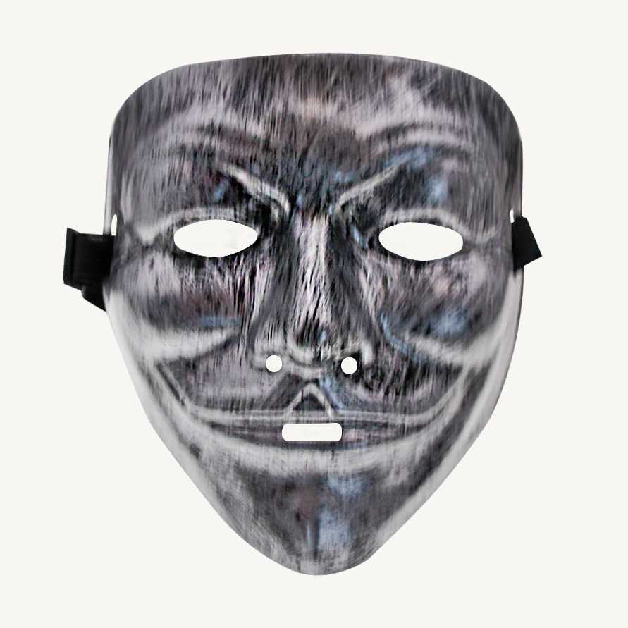 Gran danza fantasma de Halloween en forma de V máscara negro vintage vendetta oro y plata misma máscara facial bola máscara de vestir image 8