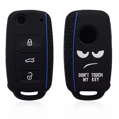 Static Rod/Key Bag control key silicone bag New - black-blue-line