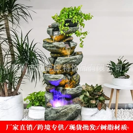 流水摆件;树脂工艺品;客厅落地摆件