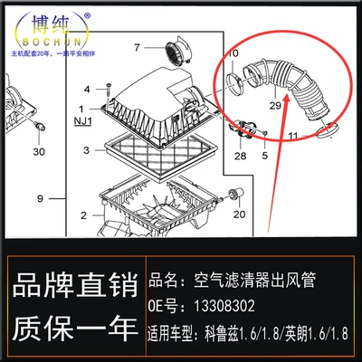 Air Filter Inlet and – Air filter
