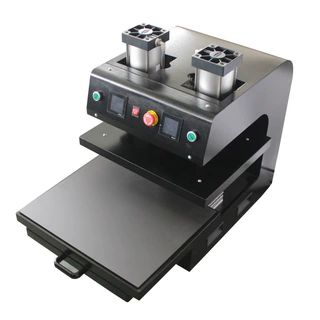 热压机38*38cm上下板发热rosin press 气动双面压烫烫画机热转印